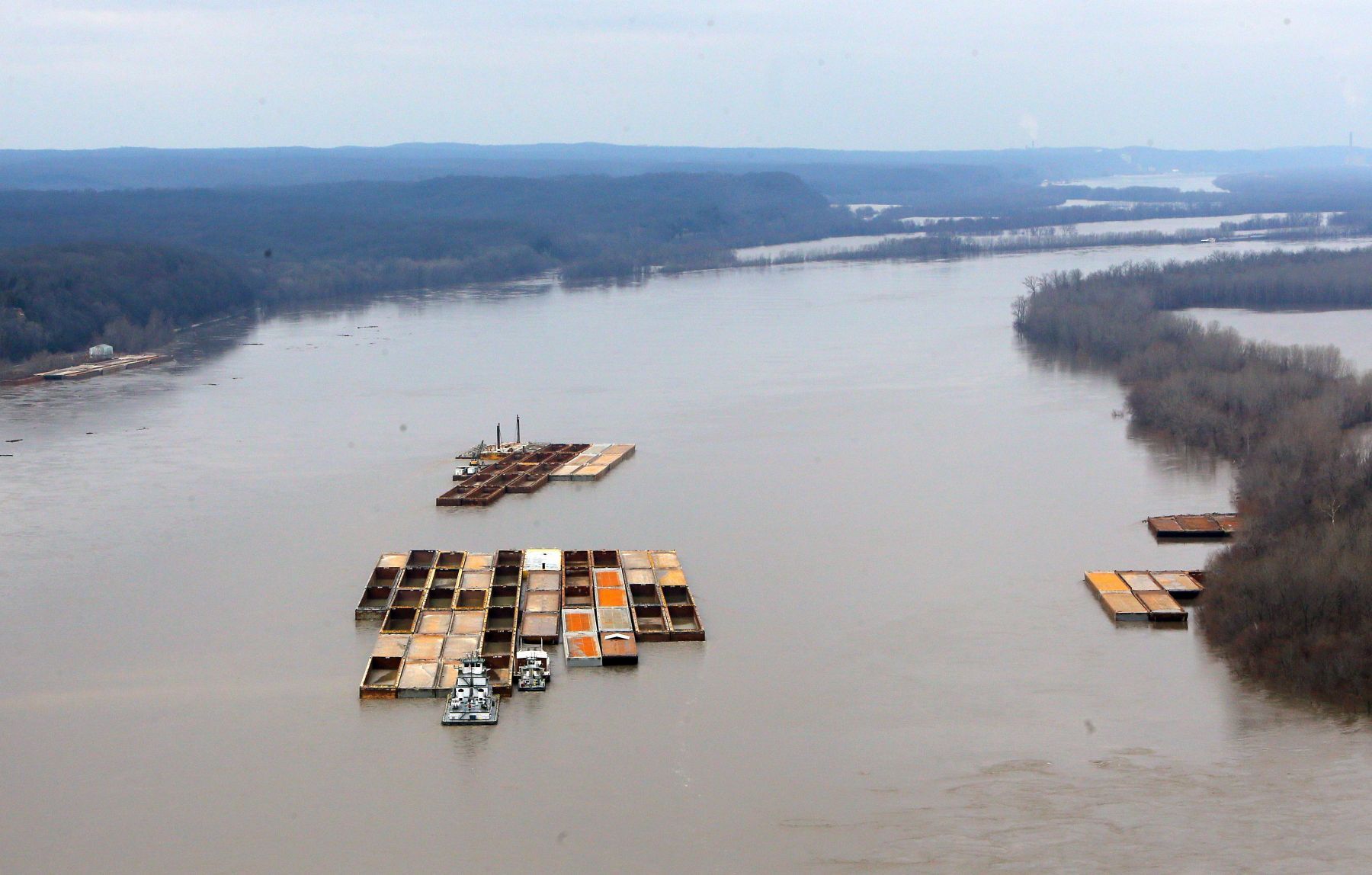 Mississippi River flooding in St. Genevieve